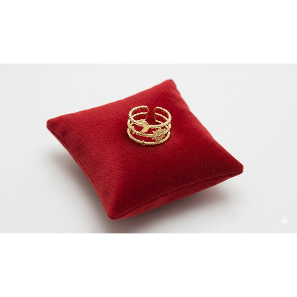 Celestial Harmony Adjustable Gold Ring