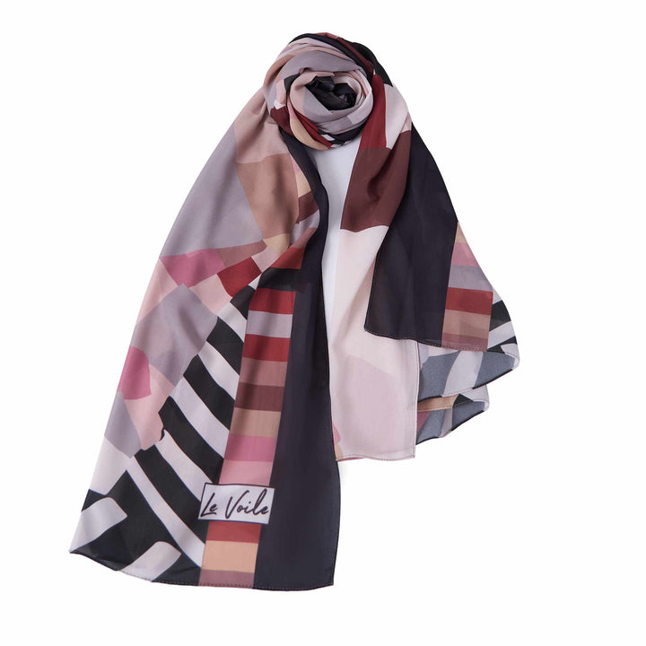 Chiffon Stylish Women’s Scarf – Marble Effect