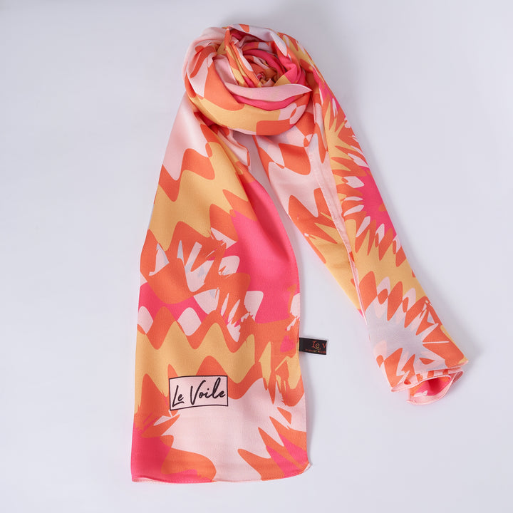 Elegant Silk Scarf – Floral Whisper