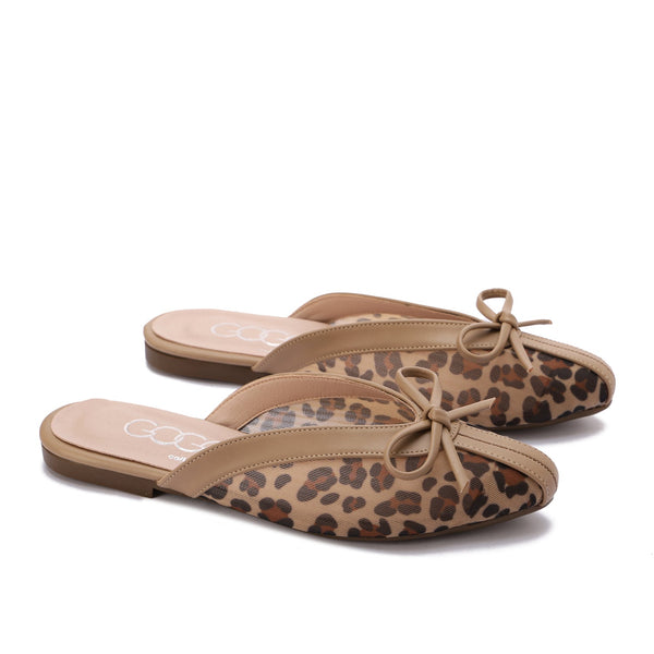 Leopard Print Women's Mule Slippers - Comfortable Fashion Shoes