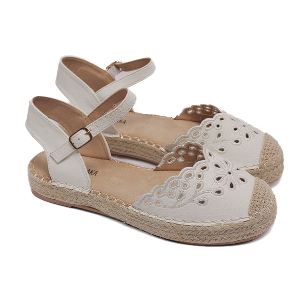 Espadrille Sandals with Chic Cutout Design