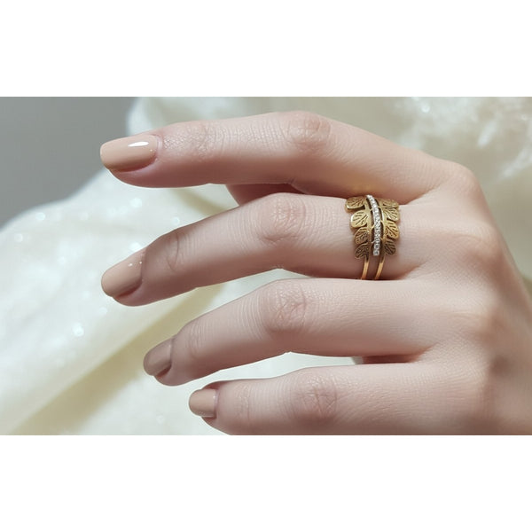 Gold-leaves Ring – Gold
