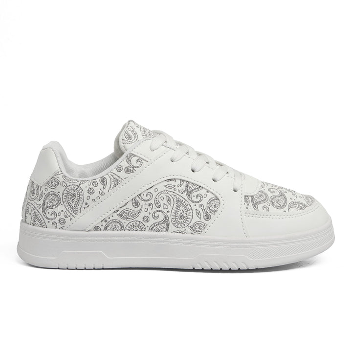 Women's Lace-up Fashion Sneaker in black