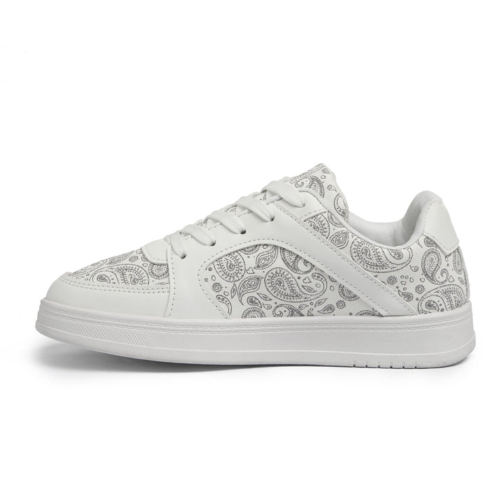 Women's Lace-up Fashion Sneaker in black