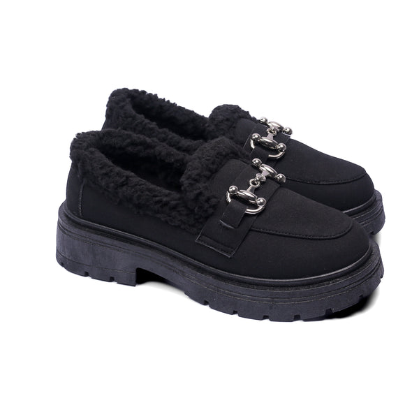 Cozy Sole Loafers-Black