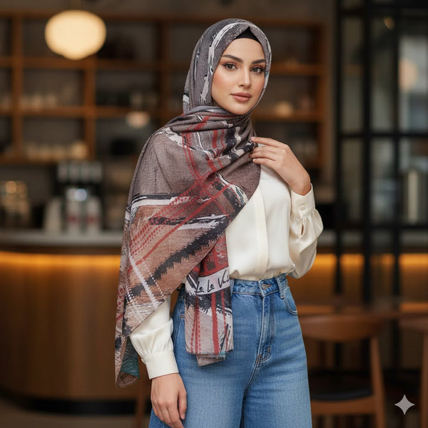 Chiffon Elegant Women’s Scarf – Vintage Charm