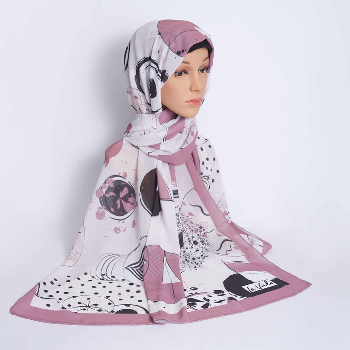Chiffon Elegant Women’s Scarf – Floral Dream