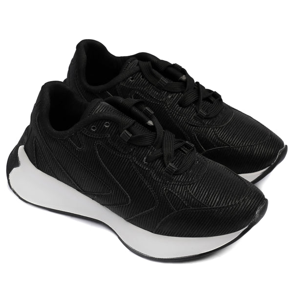 Shiny Sneakers -black