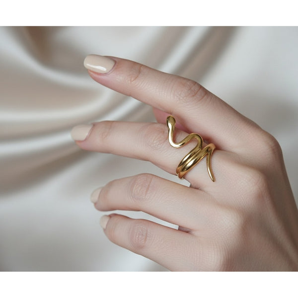 Youriz snake-design Ring – Gold