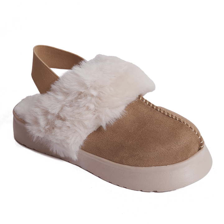 Casual Warm Winter Clogs Model t6010 Caffe
