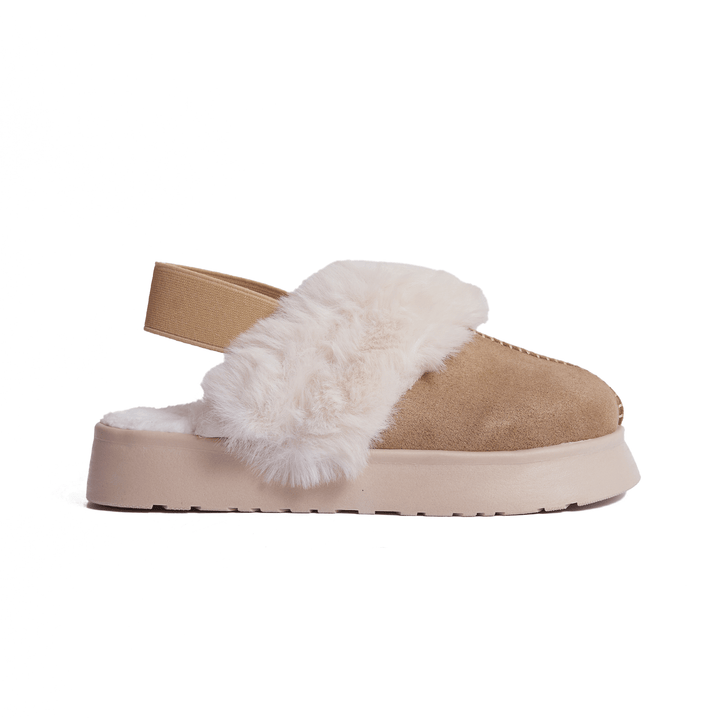 Casual Warm Winter Clogs Model t6010 Caffe