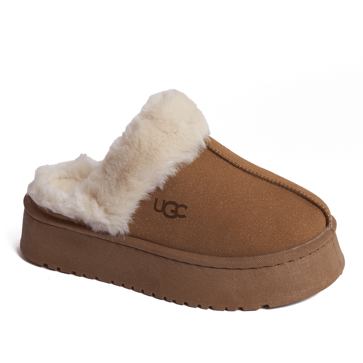 Casual Warm Winter Clogs Model tm255 Camel
