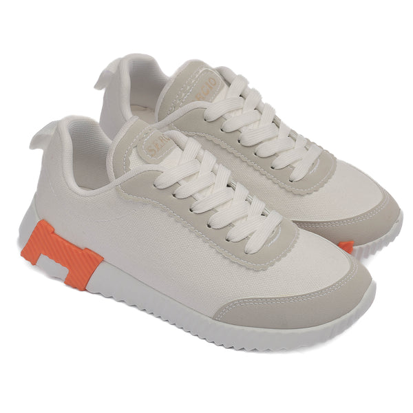 white Hermes Sneakers