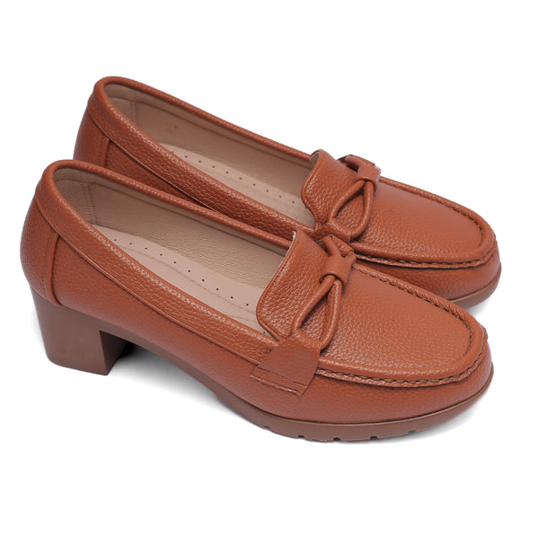 Elegant Block Heel Loafers – Havan